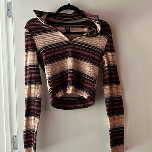 Urban outfitters retro style quarter zip  long sleeve